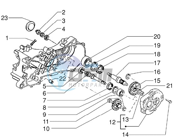 Rear wheel shaft