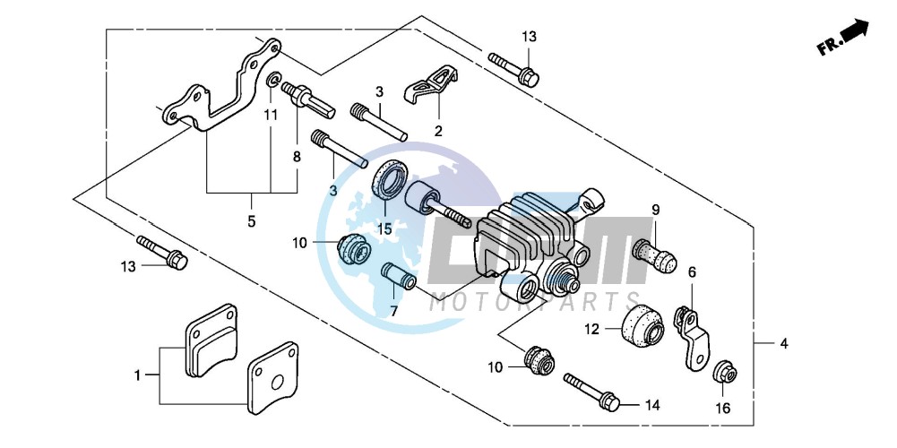 PARKING BRAKE CALIPER