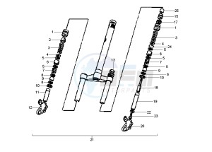 Runner PUREJET 50 drawing Front Fork