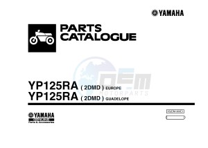 YP125RA (ABS) X-MAX 125 ABS (2DMD 2DMD) drawing .1-Front-Page