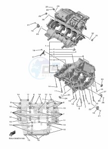 YZF1000 YZF-R1 (B3LS) drawing CRANKCASE