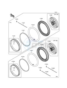 KLX250 KLX250SGF XX (EU ME A(FRICA) drawing Tires