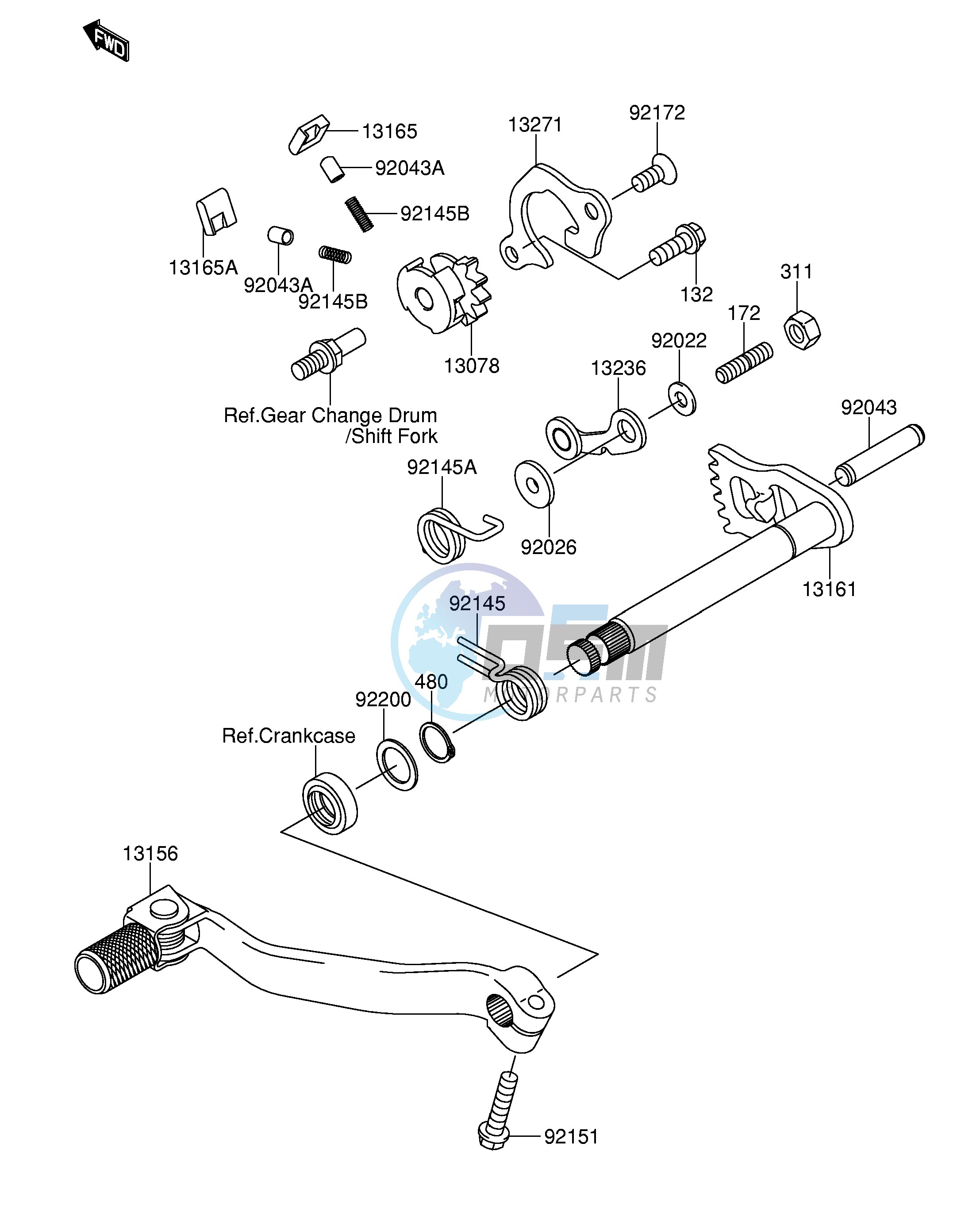 GEAR CHANGE MECHANISM