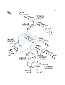 KVF650_4X4 KVF650FCF EU drawing Front Suspension