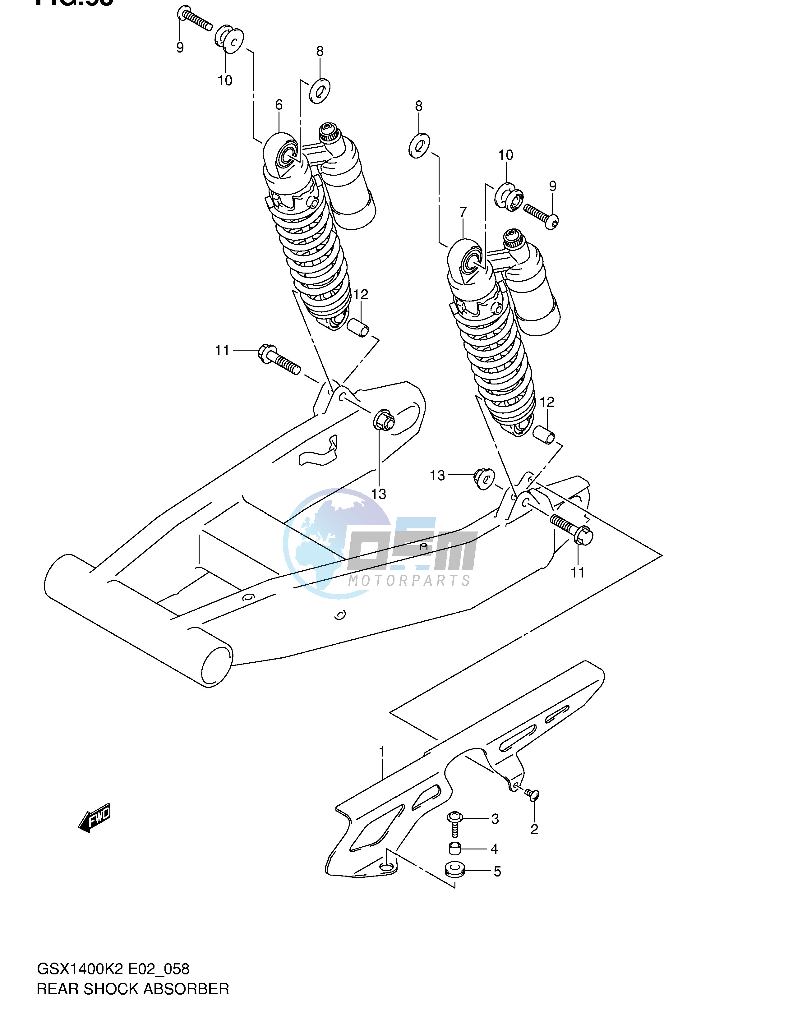 REAR SHOCK ABSORBER (MODEL K2 K3)