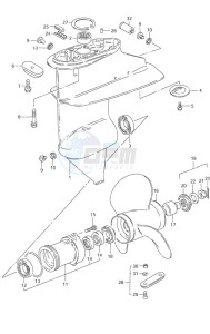 DF 9.9 drawing Gear Case