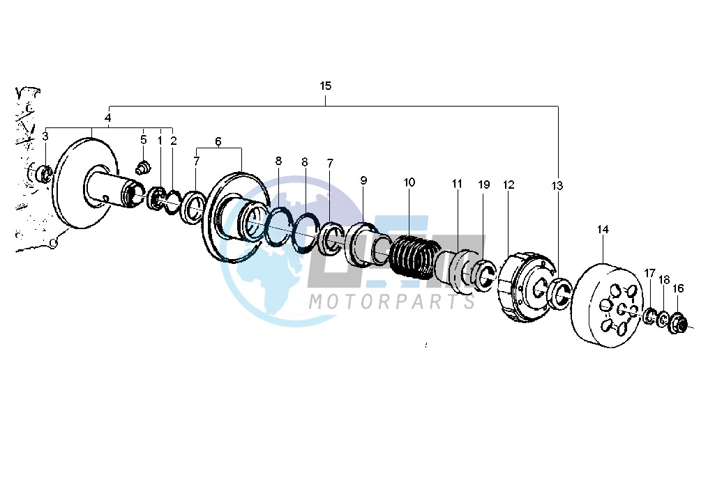 Driven pulley