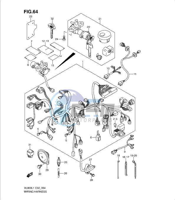 WIRING HARNESS (VL800UEL1 E19)