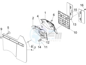 GT 250 ie 60 deg (Euro 3) UK drawing Rear cover - Splash guard