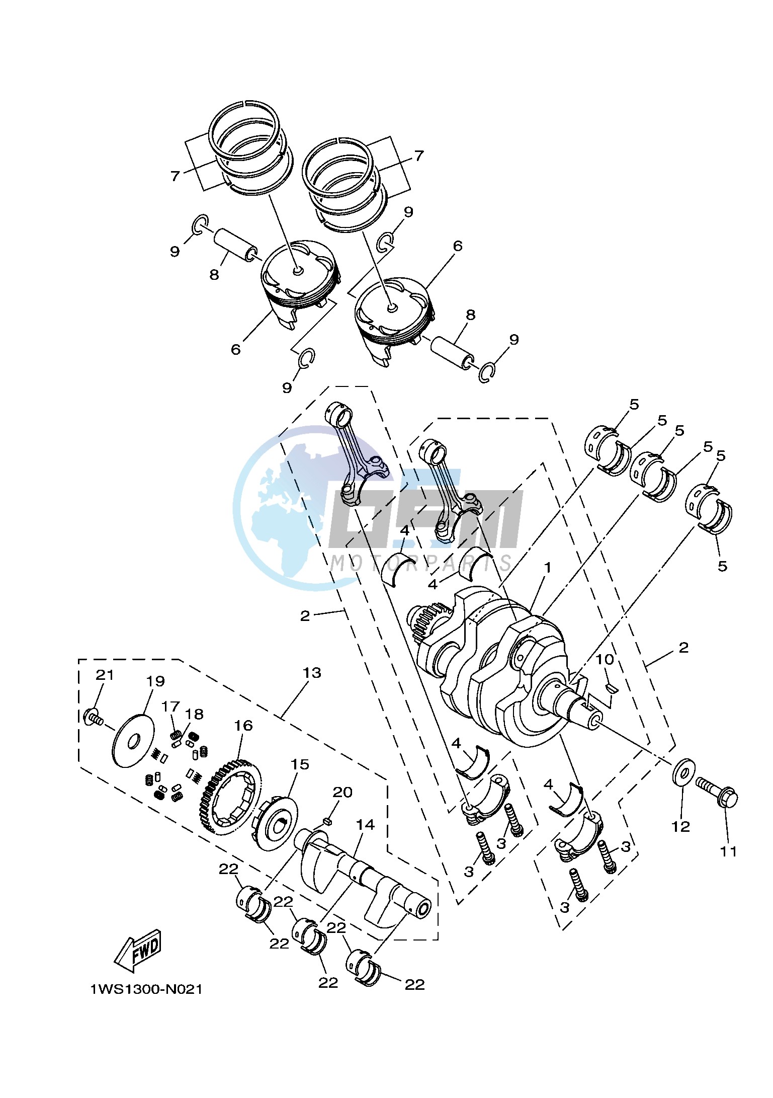 CRANKSHAFT & PISTON