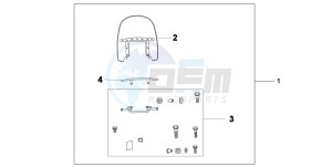 VT750C drawing CUSTOM WINDSHIELD