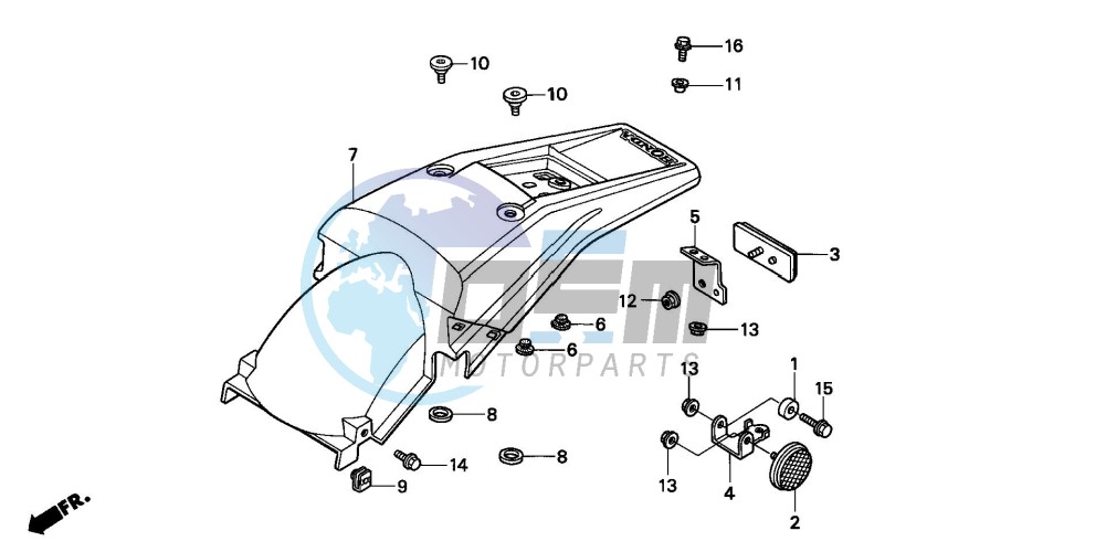 REAR FENDER (CM)