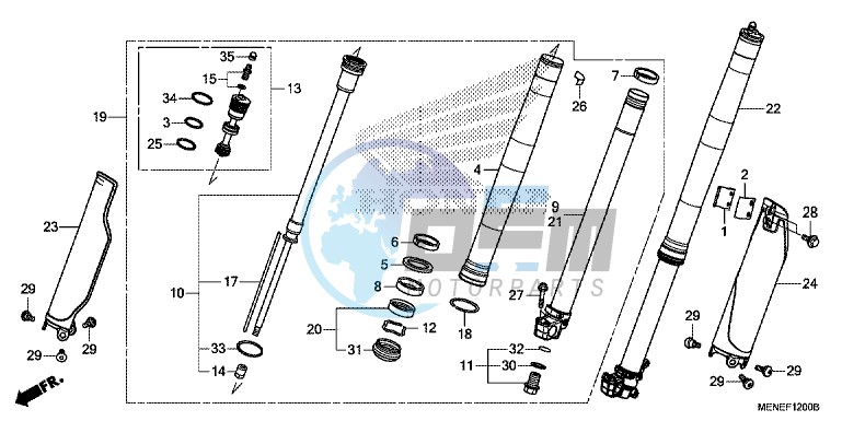 FRONT FORK (D/E)