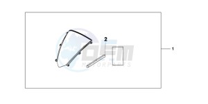 CBR600RA9 UK - (E / ABS) drawing WINDSCREEN