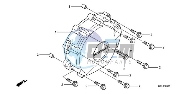 A.C. GENERATOR COVER (CBR 1000RR)