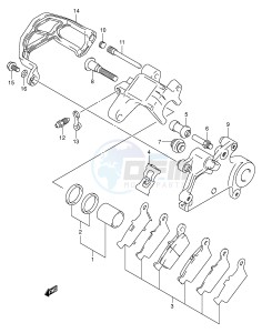 DR-Z400 (E3-E28) drawing REAR CALIPER