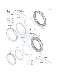 KL 650 A [KLR650] (A15-A19) [KLR650] drawing WHEELS_TIRES-- A18_A19- -