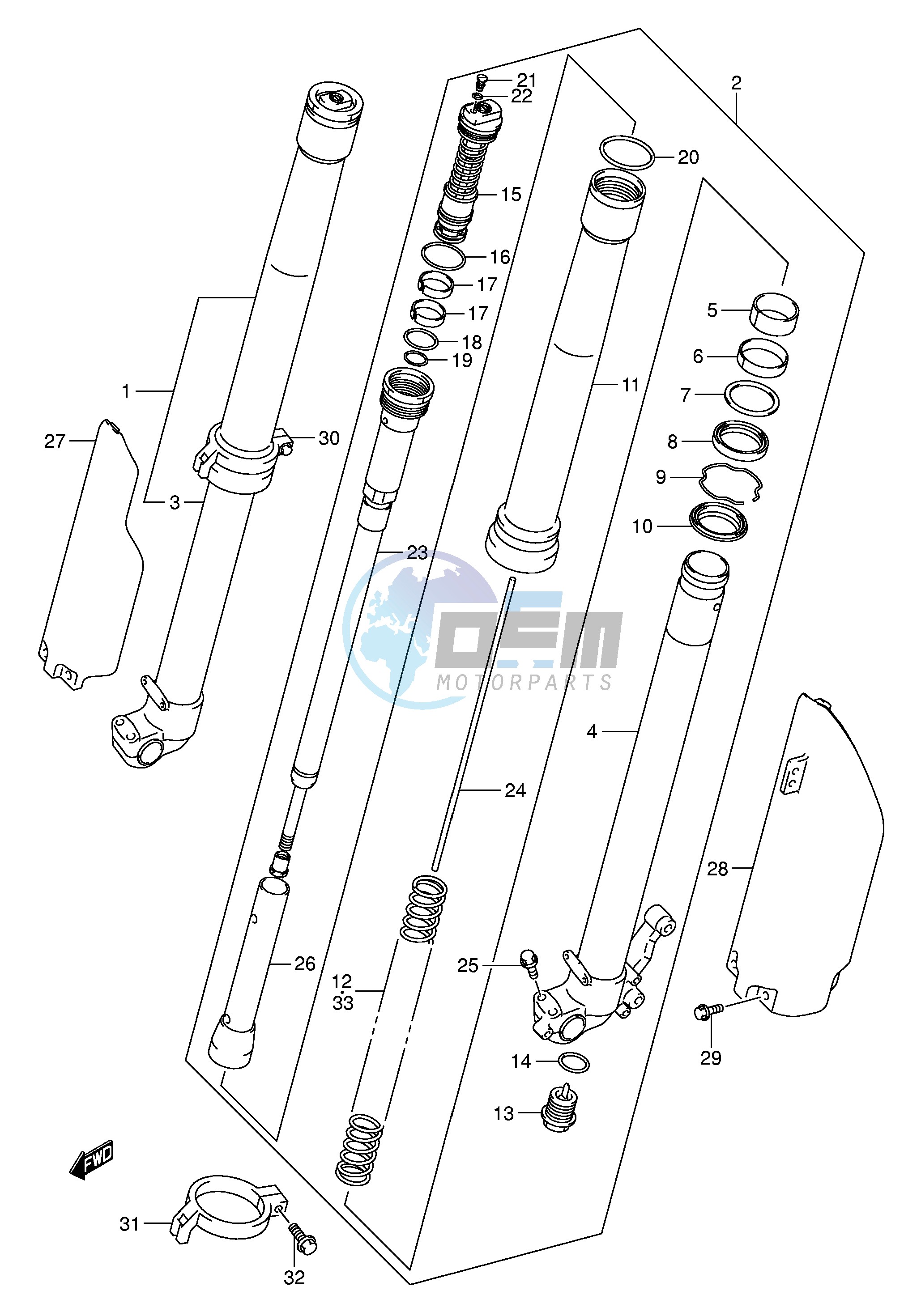 FRONT DAMPER (MODEL K5)