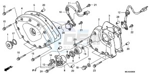 GL1800C drawing FRONT COVER/TRANSMISSION COVER