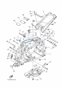 YFZ450R (BKDL) drawing FRAME