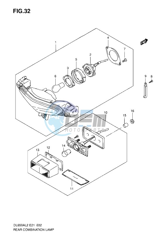 REAR COMBINATION LAMP