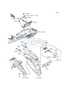 Z800 ABS ZR800DGFA UF (UK FA) XX (EU ME A(FRICA) drawing Taillight(s)