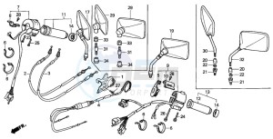 VT1100C SHADOW drawing SWITCH/CABLE