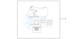 CBR1000RR9 France - (F / MME) drawing INDOOR BODY COVER HRC