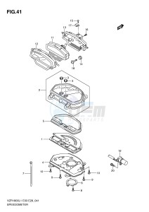 VZR1800 (E3) INTRUDER drawing SPEEDOMETER (VZR1800L1 E3)