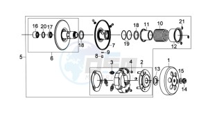 CELLO 125 drawing CLUTCH