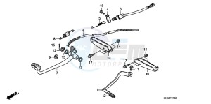 TRX250XC drawing PEDAL/ STEP