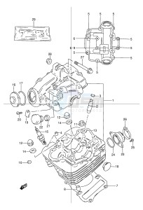 TU125 (E2) drawing CYLINDER HEAD