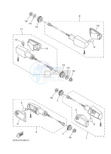 YB125 (2CS3) drawing FLASHER LIGHT