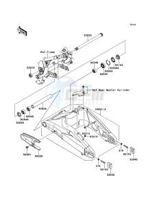 VERSYS KLE650B9F GB XX (EU ME A(FRICA) drawing Swingarm