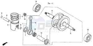 SH50 SCOOPY drawing CRANKSHAFT/PISTON