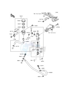 NINJA 300 EX300AGF XX (EU ME A(FRICA) drawing Rear Master Cylinder