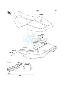 ZRX1200R ZR1200A6F FR GB XX (EU ME A(FRICA) drawing Seat