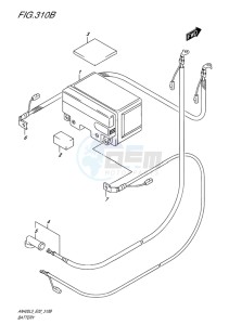 AN400 ABS BURGMAN EU-UK drawing BATTERY