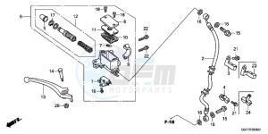 NSC50MPDE NSC50MPDE UK - (E) drawing FRONT BRAKE MASTER CYLINDER