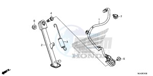 CBR500RF CBR500R UK - (E) drawing STAND