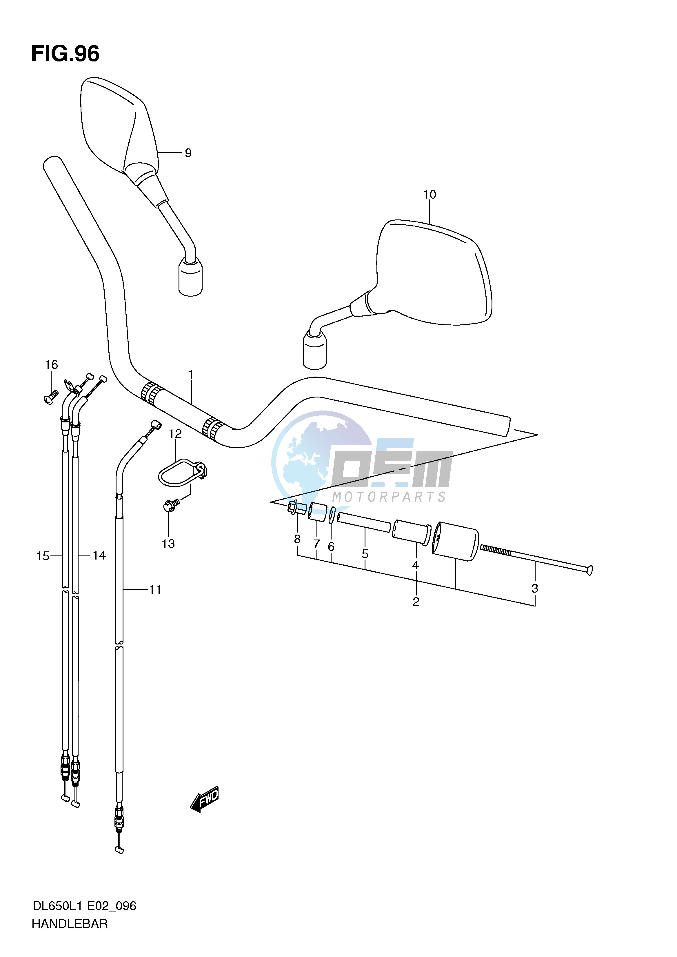 HANDLEBAR (DL650AL1 E2)