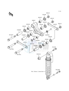 KX 100 B [KX100] (B5-B7) [KX100] drawing REAR SUSPENSION