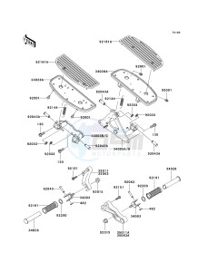 VN 1500 B [VULCAN 88 SE] (B1-B3) N7F drawing FOOTRESTS