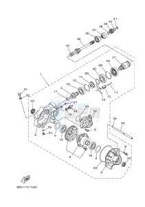 YFM450FWBD KODIAK 450 EPS (BB5A) drawing FRONT DIFFERENTIAL