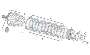 RS 125 drawing Clutch