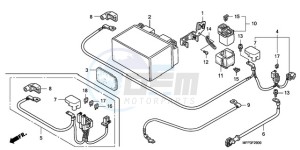 CB1300SA9 Europe Direct - (ED / ABS BCT MME TWO TY2) drawing BATTERY