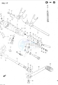 GSX500E (E39) drawing GEAR SHIFTING