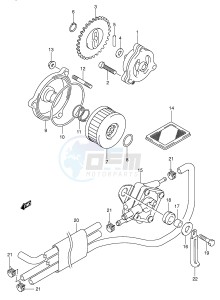 VL250 (E19) drawing OIL PUMP - FUEL PUMP