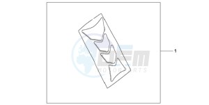 CBF1000A9 EK drawing TANK PAD HRC LOGO