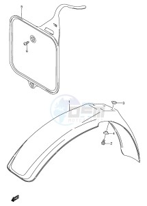 RM80 (P3-P28) drawing FRONT FENDER